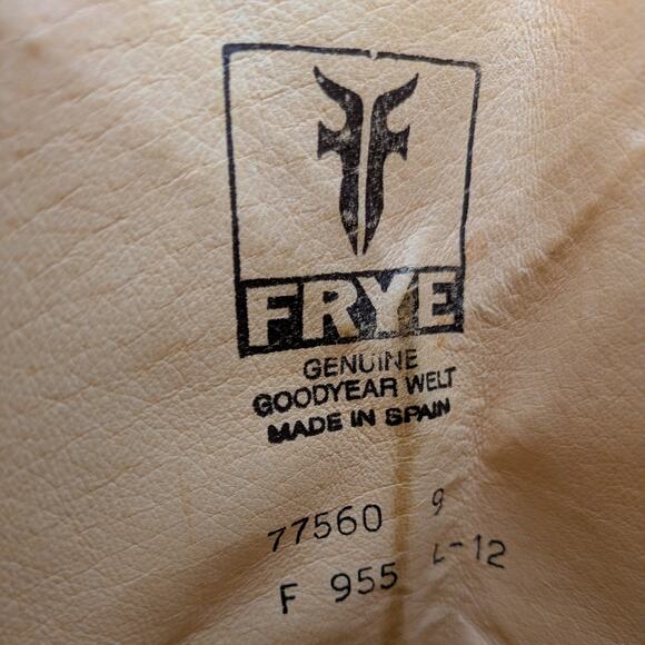 Frye Dorado Riding Boots 9 Black Tall Leather Harness Straps Classic Americana - Picture 2 of 16